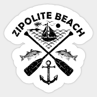 Zipolite Beach, Mexico, Boat Paddle Sticker